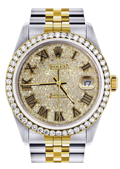 diamond and gold rolex under 200|Rolex gold watches for men.